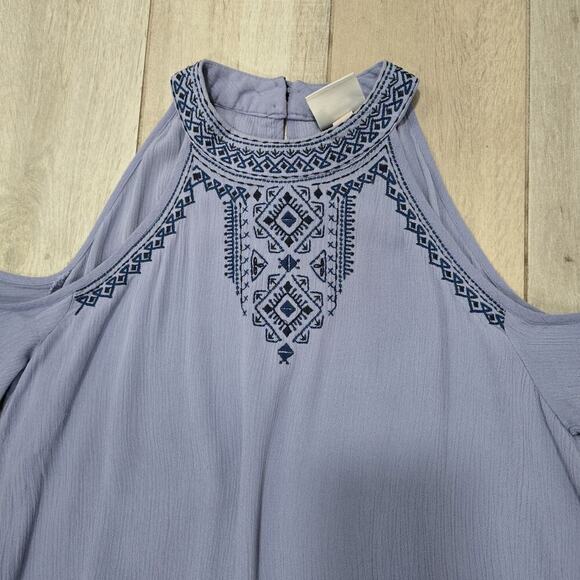 Knox Rose by Target Hippie Boho Off the Shoulder Emrboidered Dress Women Size S - Picture 3 of 10